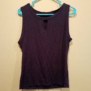 Navy blue Doublju tank top size large.